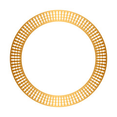 Golden circle frame border