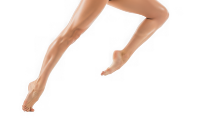 Dancer legs isolated on transparent background isolated on transparent background, isolated on white background