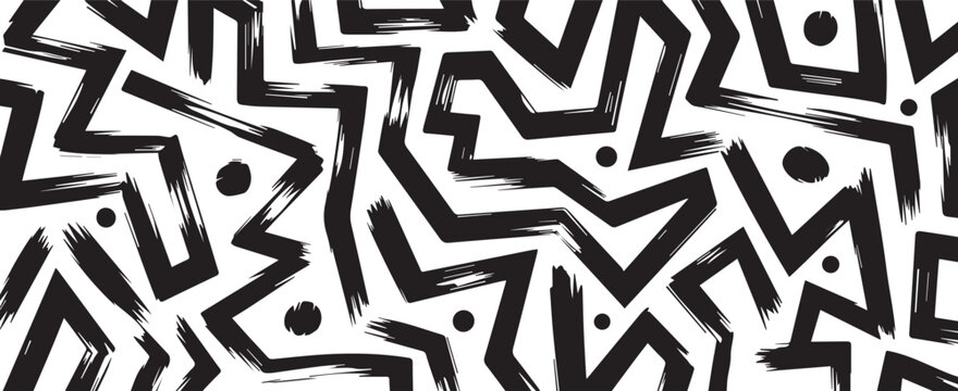 pattern tribal motif ink stroke grunge surface design