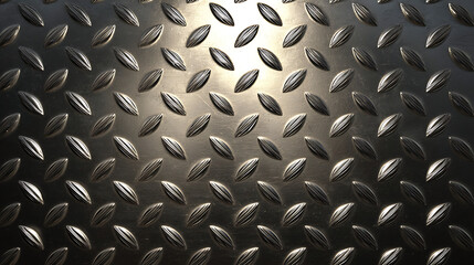 Seamless Diamond Plate Metal Texture Pattern background