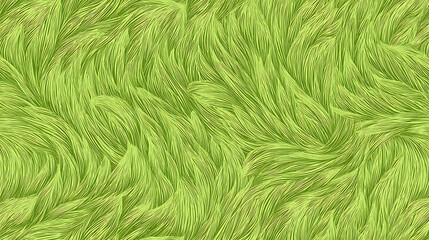 Swirling Green Fibers Texture with Organic Flow abstract