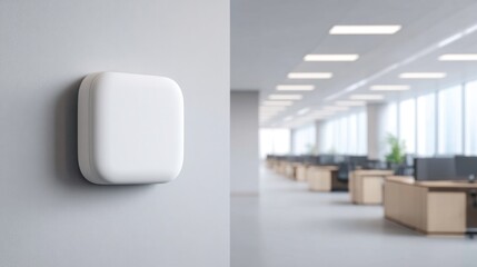 Modern Audio Solution Wall Speaker Mount for Office Environment, Showcasing Minimalist Design and Functionality in Contemporary Workspace
