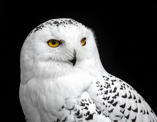 snowy owl portrait