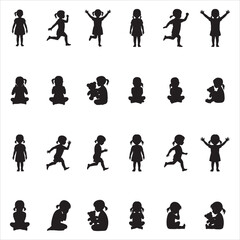 Girl Silhouette Clip Art