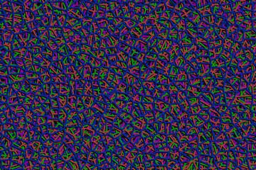 Vibrant abstract geometric pattern with colorful shapes and lines