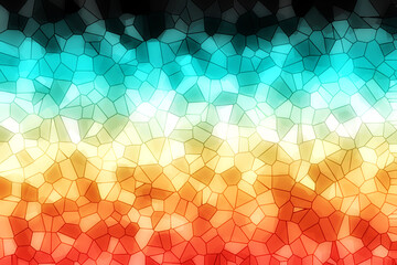Vibrant mosaic pattern with gradient colors and geometric shapes