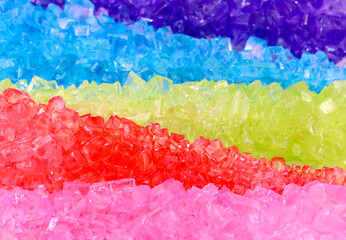 Colorful rock candy stick background.