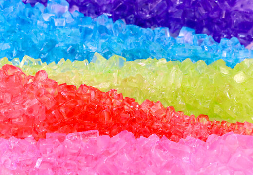 Colorful rock candy stick background.