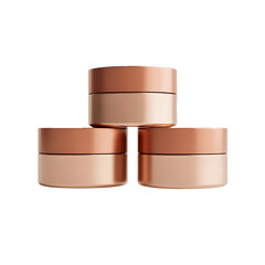 Open Cosmetic Cream Jar With skincare beauty Moisturizer Isolated Transparent Background