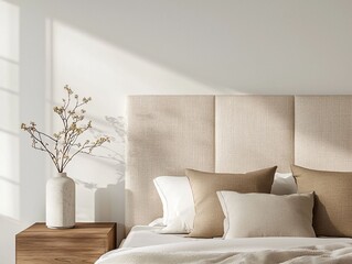 Modern Minimalist Bedroom with Neutral Tones and Natural Light