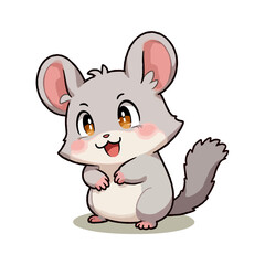 Cute Chinchilla Clipart 03