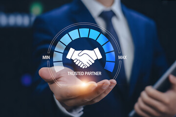 Handshake on trusted partner gauge