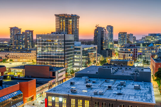 Kitchener, Ontario, Canada Downtown City Skyline 3399