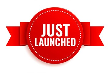 Obraz premium New product launch announcement badge