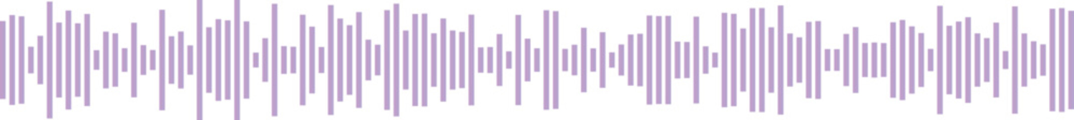 Obraz premium Abstract purple gradient Audio Waveform Vector Set, Sound Equalizer Waves, Music Frequency Visualization Isolated on White Background