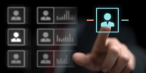 Workforce optimization through advanced HR analytics and virtual hiring technology in digital recruitment concept