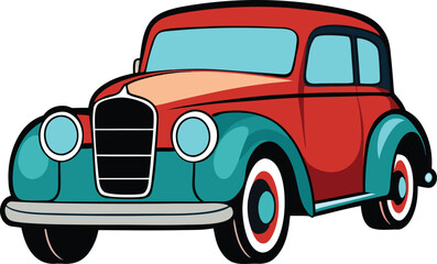 Rusty Old Antique Pickup Truck Rustic Vector