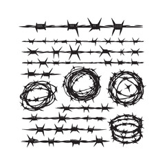 Thorn Wire and Barbed Wire Vector Collection