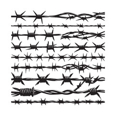 Thorn Wire and Barbed Wire Vector Collection
