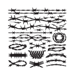 Thorn Wire and Barbed Wire Vector Collection