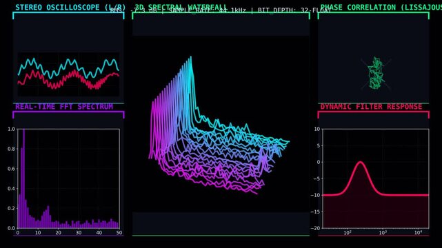 Advanced Audio Signal Analysis Dashboard with Spectral and Phase Visualization