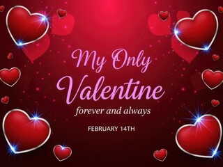 My only valentine forever and always on february 14th