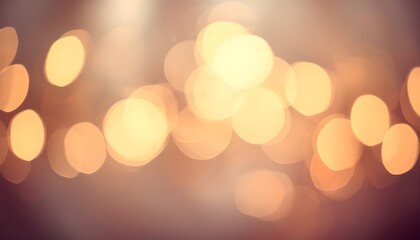 Warm bokeh lights