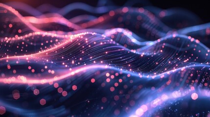 Medical Research Dots Forming Abstract Wave 