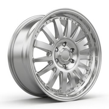 Silver multi-spoke alloy wheel