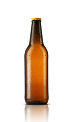 glass brown bottle of beer