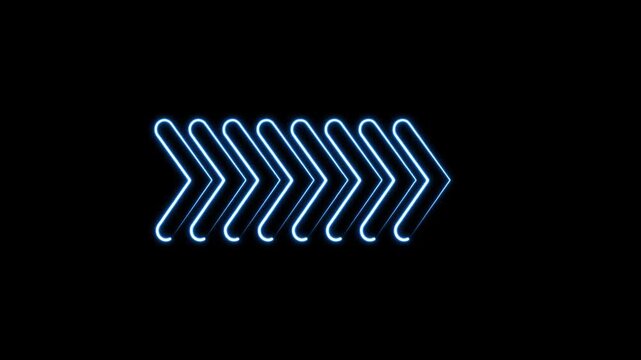 cool and cool blue simple arrow right sied direction sine wave video motion 4k hd backgorund