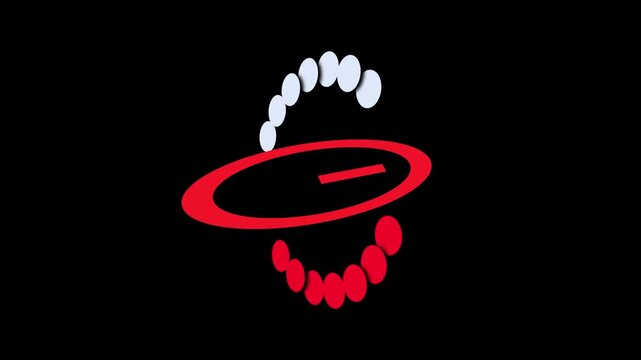 cool nice rotating logo animation 4k video