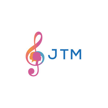 &ldquo;Creative music logo with human silhouettes and treble clef in gradient colors, JTM Later Logo, modern artistic design isolated on white background&rdquo;
