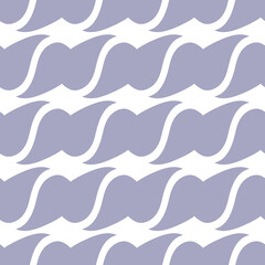Seamless Pattern with Lavender Wave Shapes