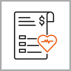 Health check icon outline multistyle vector illustrations concept