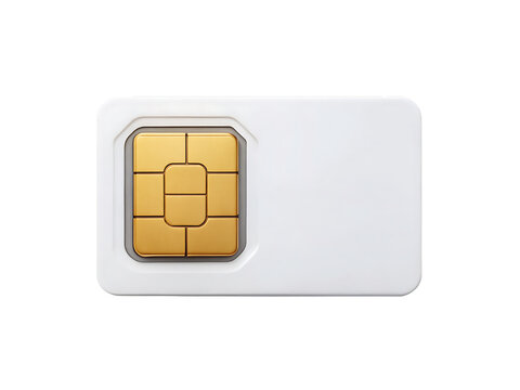 sim card isolated isolated on white background, PNG. AI Generated