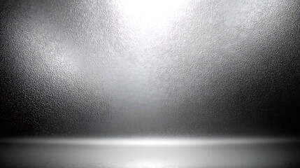 Fototapeta premium Dark Textured Studio Background with Bright Floor Light