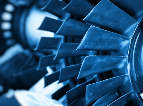 Modern backdrop for turbine blades and gas compressor fins.Ideal for engineering,mechanical,scientific themes,advanced tech,innovation and aesthetic precision.Futuristic rotary machines and inventions