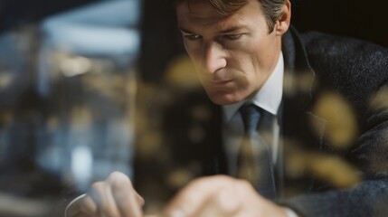 A detective profile double-exposed with fingerprint patterns and case files, representing investigation, forensic analysis, and criminal justice problem-solving. cinematic color correction, natural