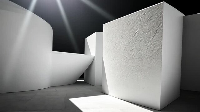 monolithic concrete staircase interior