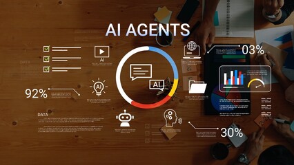 Insights on AI Agents and Data Visualization with Interactive Elements and Charts for Technology and Business Analysis Gluon.