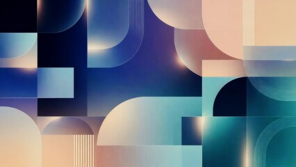 Obraz premium Digital Transformation Gradient Flow Abstract Background – Futuristic Business Data Visualization, Corporate Technology Interface