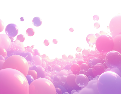 A romantic scene of waves gently forming pink hearts, with the sun setting beautifull - Powered by Adobe