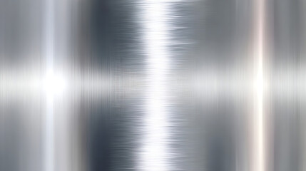 Reflective Brushed Metal Surface with Light Streaks