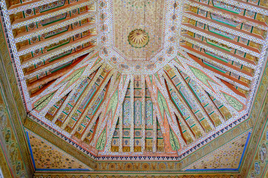Palais Bahia Marrakech plafond