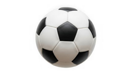 Classic black and white soccer ball