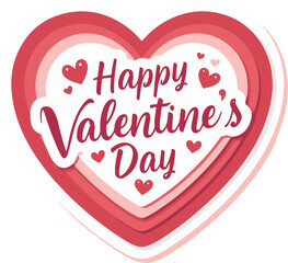 Vibrant red heart frame design with festive bows and numerous floating romantic symbols celebrating happy valentine's day greetings beautifully.  © KOLE