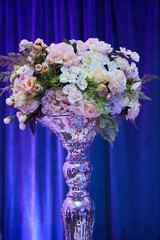 Floral decoration of a wedding event