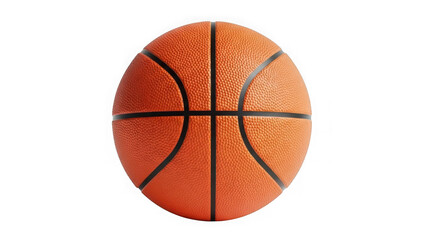 Fototapeta premium Single basketball on white background