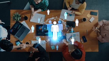 A concept of global leadership and network influence. A central team or individual connects with a...